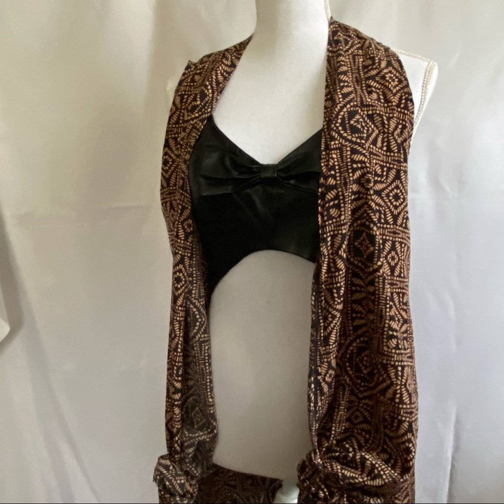Faux Leather Bow Front Zip Back Cami NWT❤️ - Picture 8 of 8